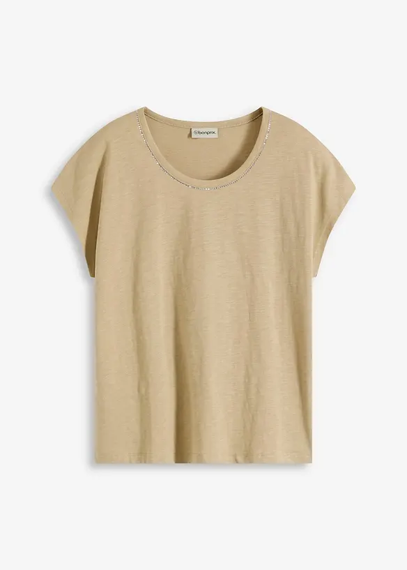 Shirt in linnenlook, bonprix