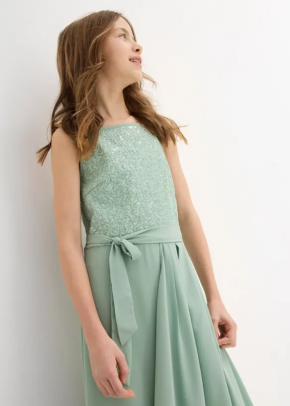 Maxi jurk met pailletten, bonprix