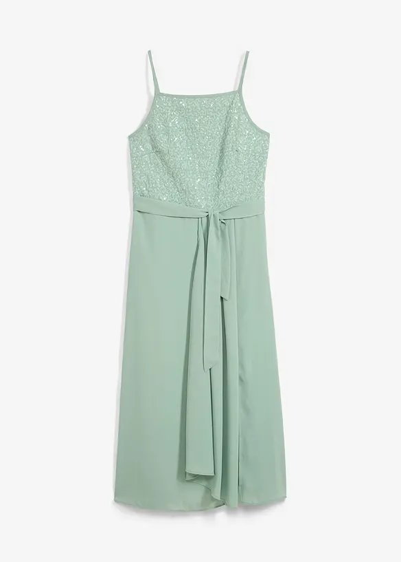 Maxi jurk met pailletten, bonprix