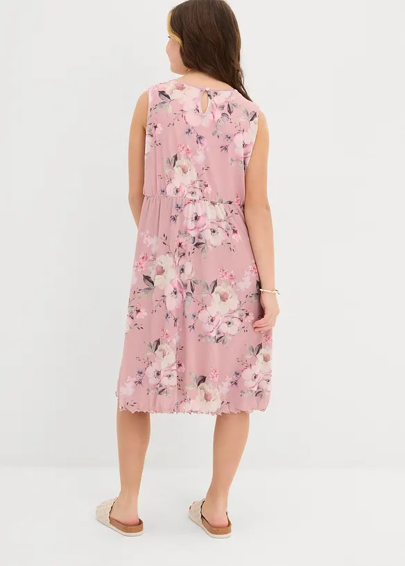 Jurk van bedrukt mesh, bonprix