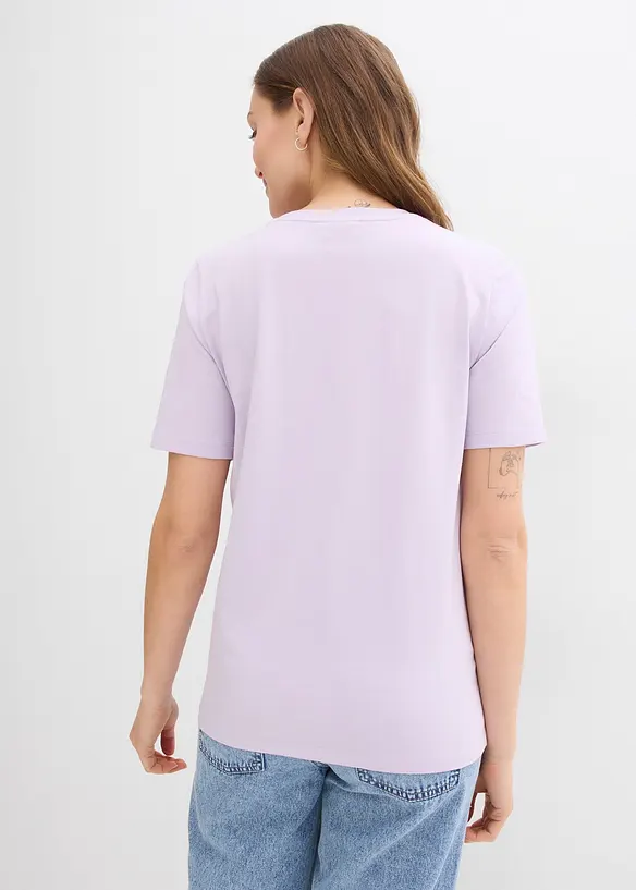 2-in-1 zwangerschaps- en borstvoedingsshirt van biologisch katoen, bonprix
