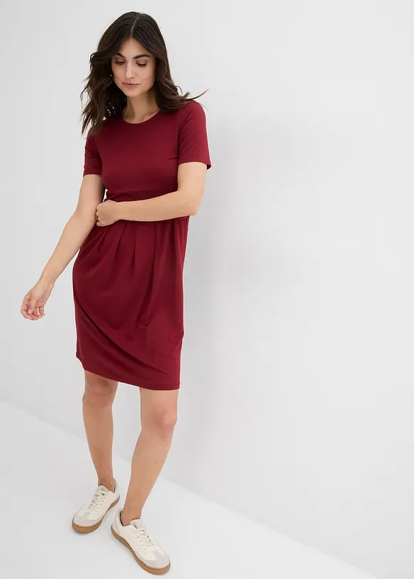 2-in-1 viscose zwangerschapsjurk met discrete borstvoedingsfunctie, bonprix