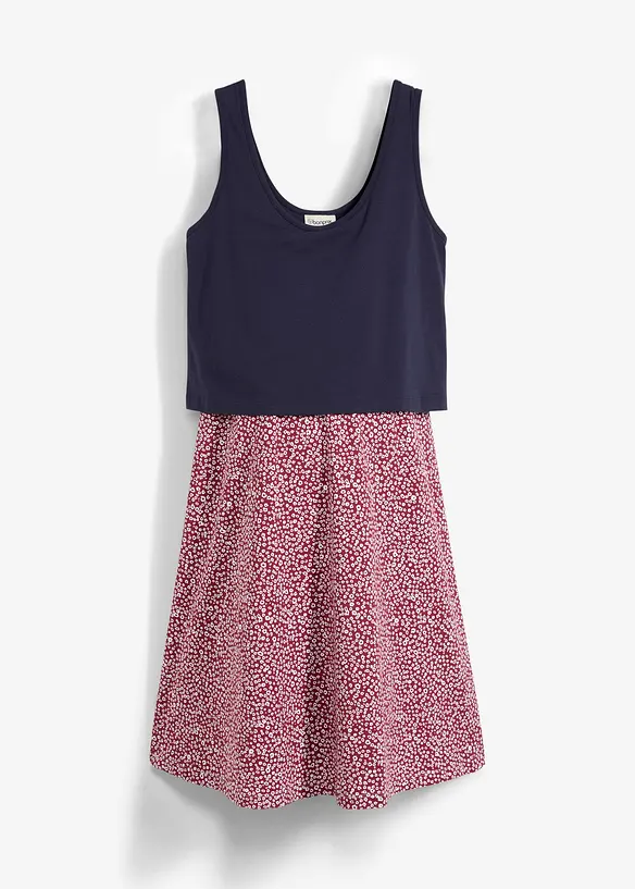 2-in-1 zwangerschapsjurk/voedingsjurk van biologische katoenjersey, bonprix