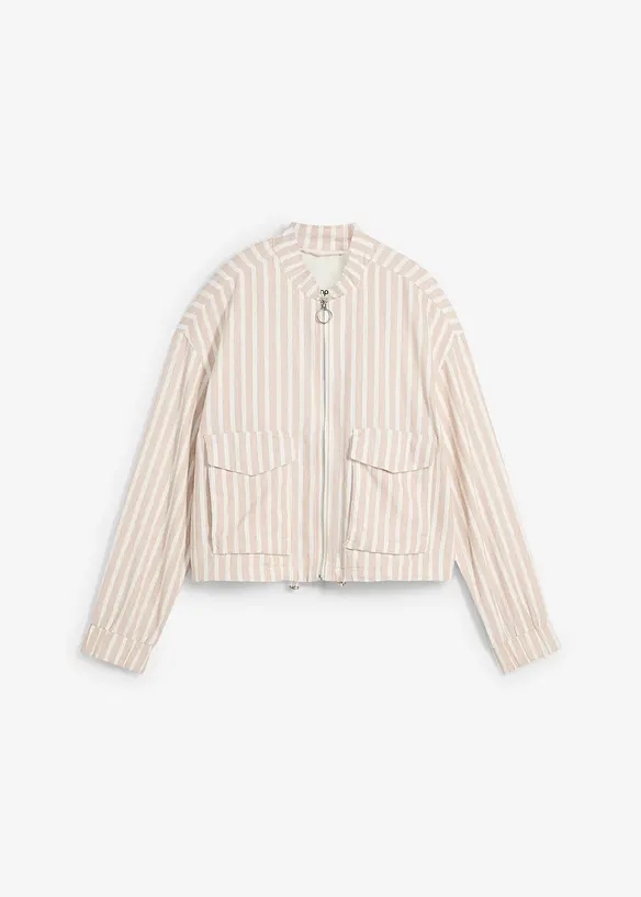 Bomberjack in linnenlook, bonprix