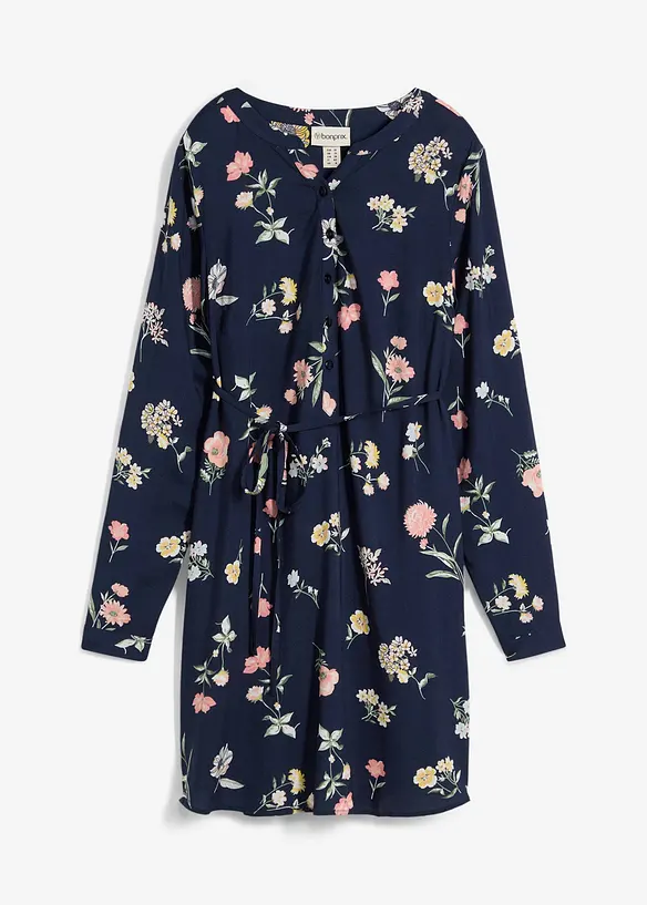 Gebloemde zwangerschapsjurk van viscose, bonprix
