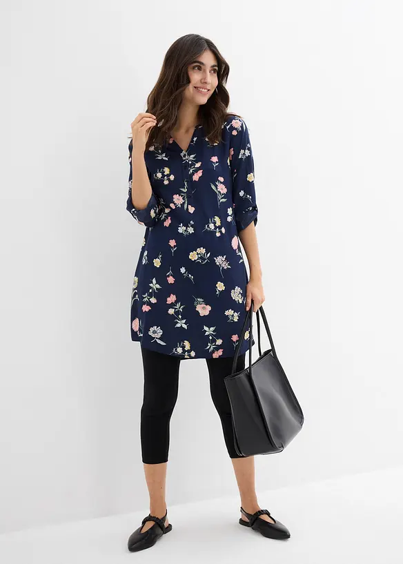 Gebloemde zwangerschapsjurk van viscose, bonprix