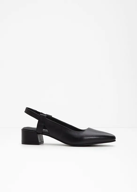 Leren slingback pumps, bonprix