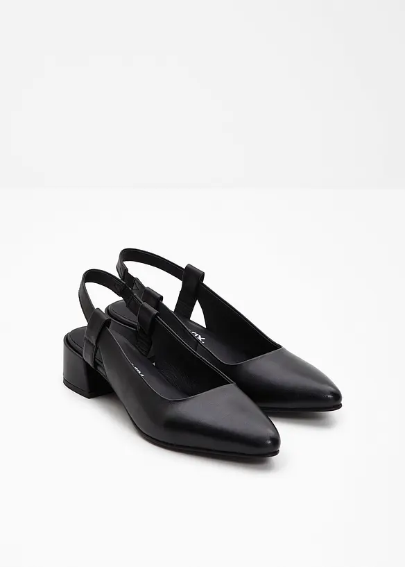 Leren slingback pumps, bonprix