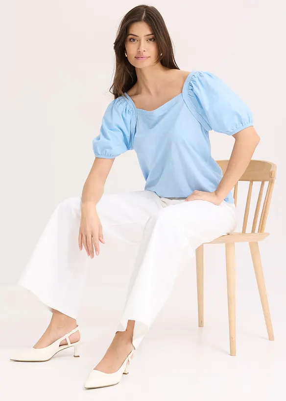 Shirt met pofmouwen, bonprix