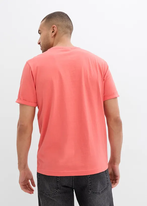 T-shirt met borstzak (set van 2) van biologisch katoen, bonprix