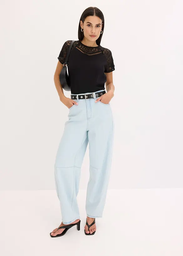Shirt met kant, bonprix