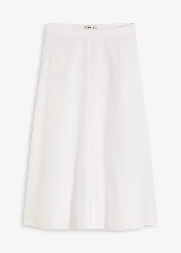 Midi rok van een soepele viscosemix, bonprix