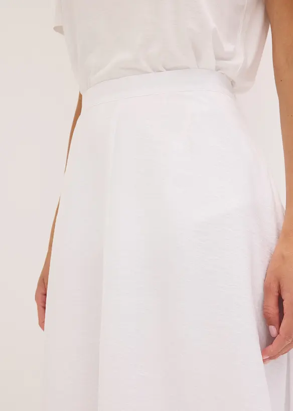 Midi rok van een soepele viscosemix, bonprix