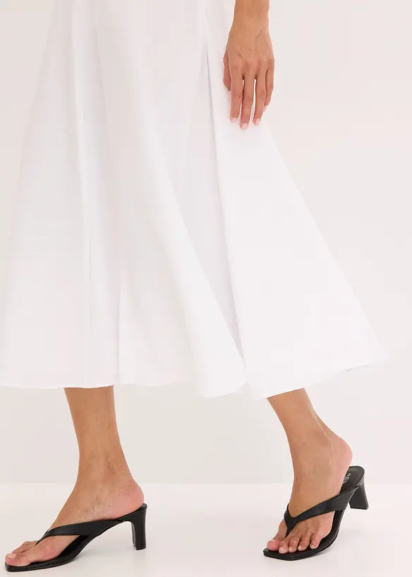 Midi rok van een soepele viscosemix, bonprix