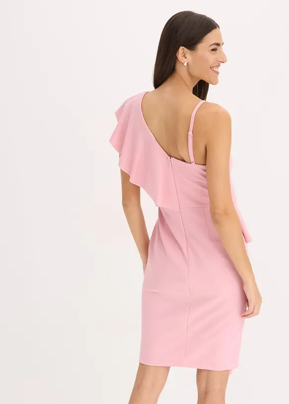 Bodycon jurk van gestructureerde crêpe, bonprix