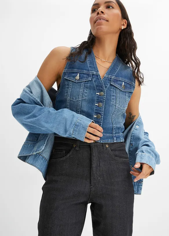 Mom jeans met high waist en stretch, bonprix