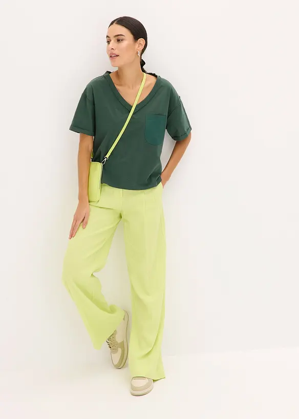 Oversized shirt van puur katoen, bonprix