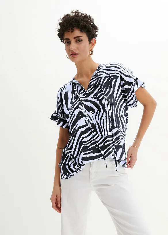 Soepelvallende tuniek van viscose, bonprix