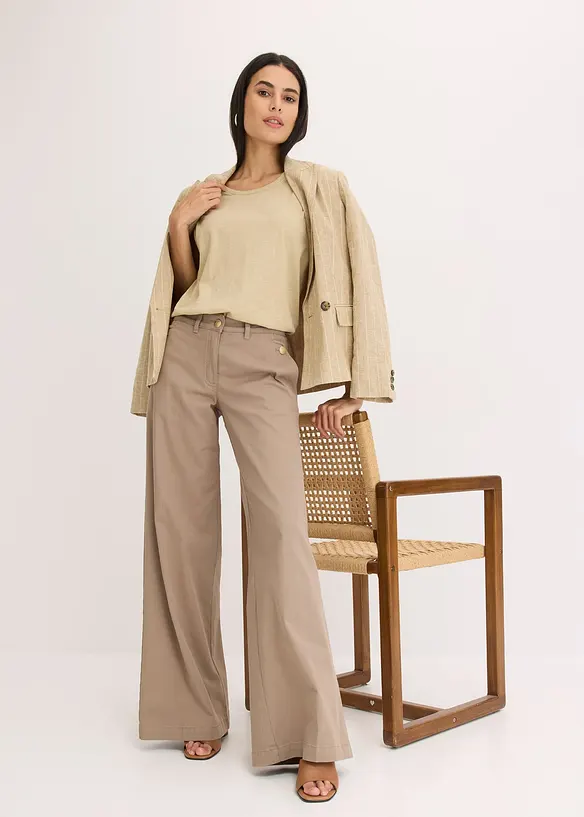 Shirt in linnenlook, bonprix