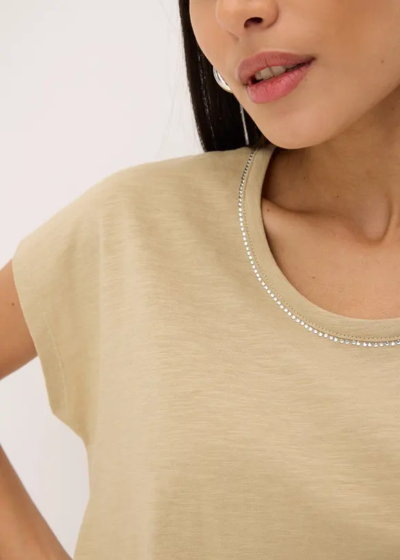 Shirt in linnenlook, bonprix