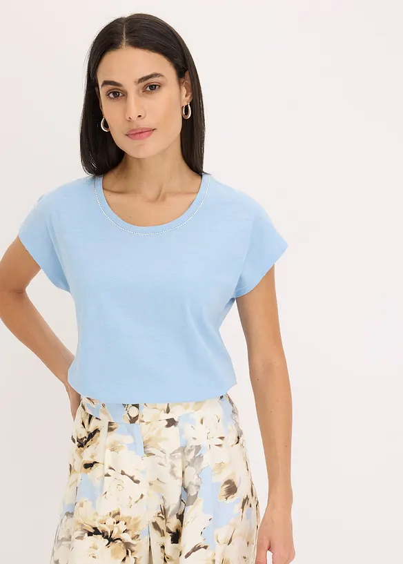Shirt in linnenlook, bonprix