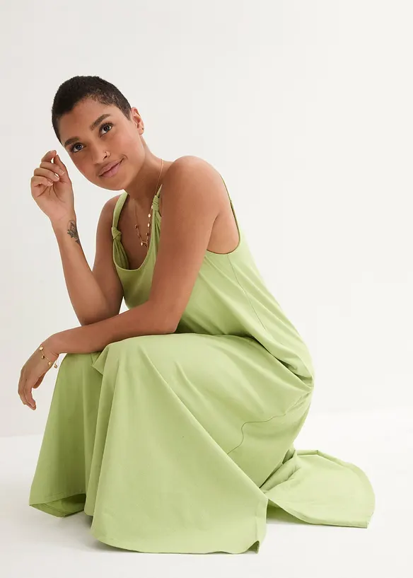 Maxi jersey jurk van biologisch katoe, bonprix