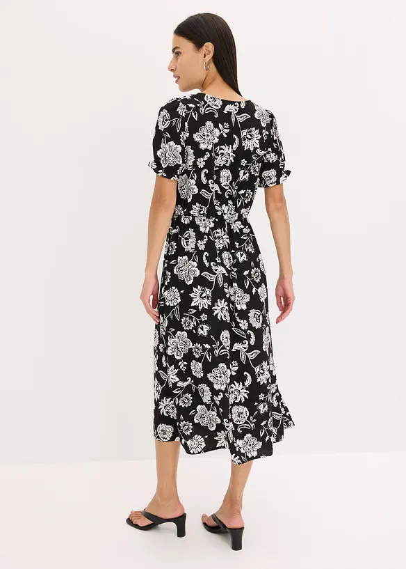 Gedessineerde midi jurk, bonprix