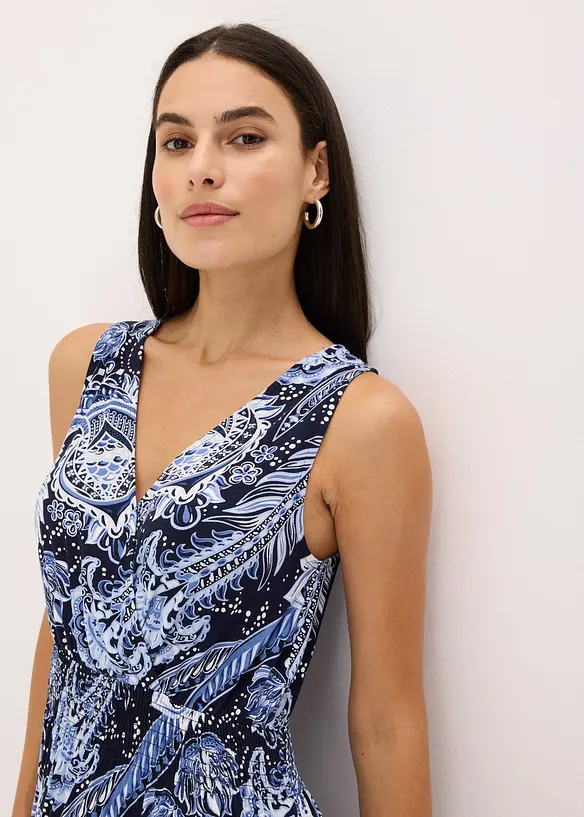 Maxi jurk van een zachte viscosemix, bonprix