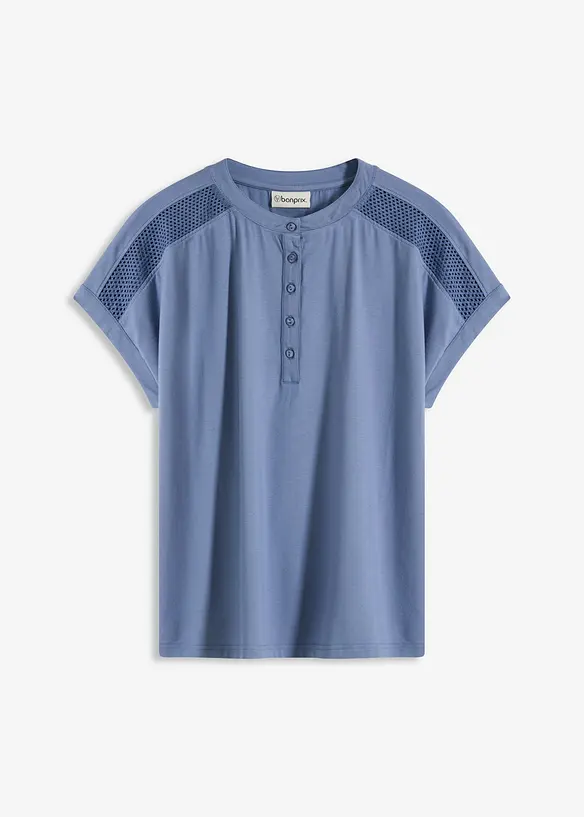 Shirt met kanten inzetstuk, bonprix