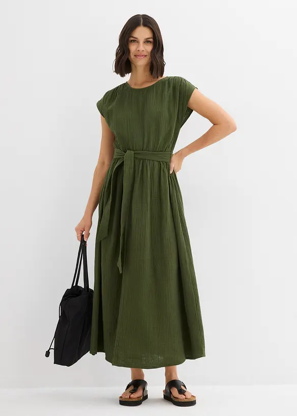Midi jurk van katoen, bonprix