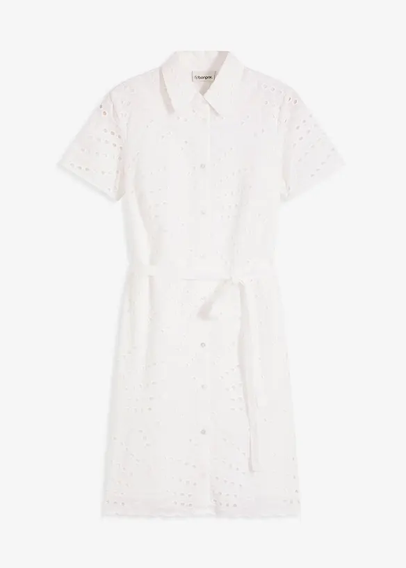 Overhemdjurk met broderie anglaise, bonprix