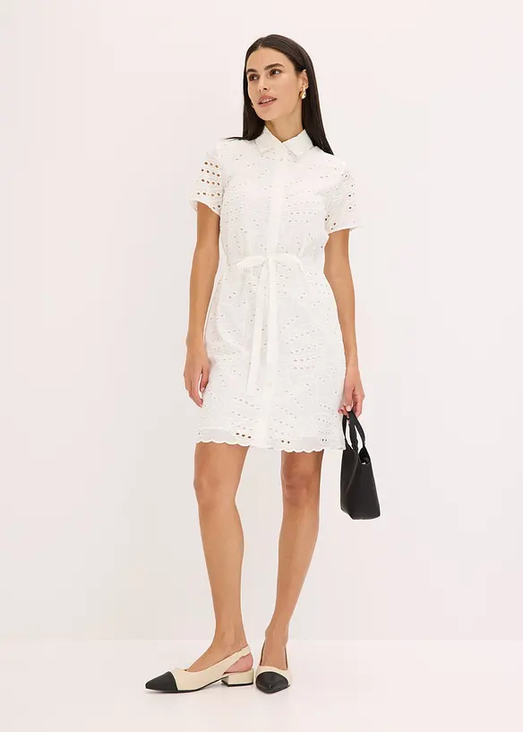 Overhemdjurk met broderie anglaise, bonprix