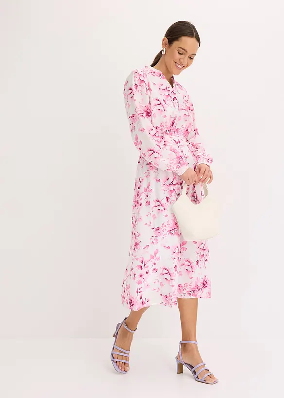 Gedessineerde midi jurk, bonprix