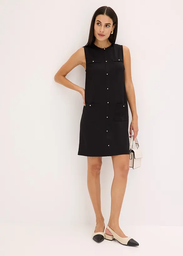 Jurk met decoratieve knopen, bonprix