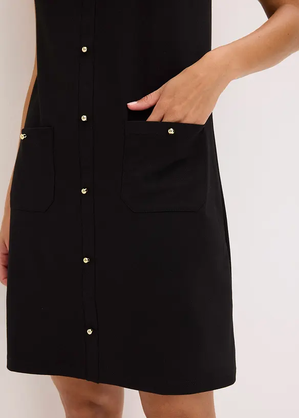 Jurk met decoratieve knopen, bonprix