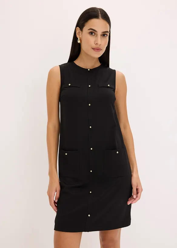 Jurk met decoratieve knopen, bonprix