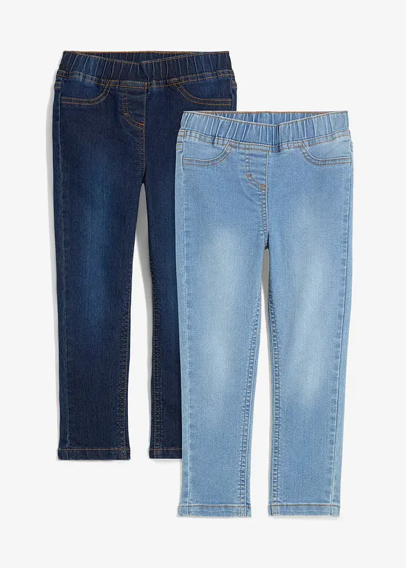 Jegging mid waist (set van 2), bonprix