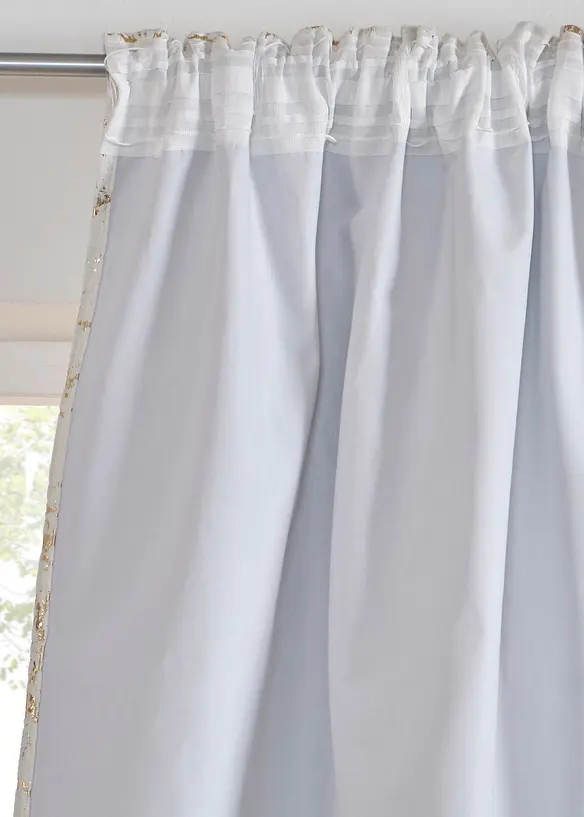 Verduisterend gordijn met een glanzend dessin (1 stuk), bonprix