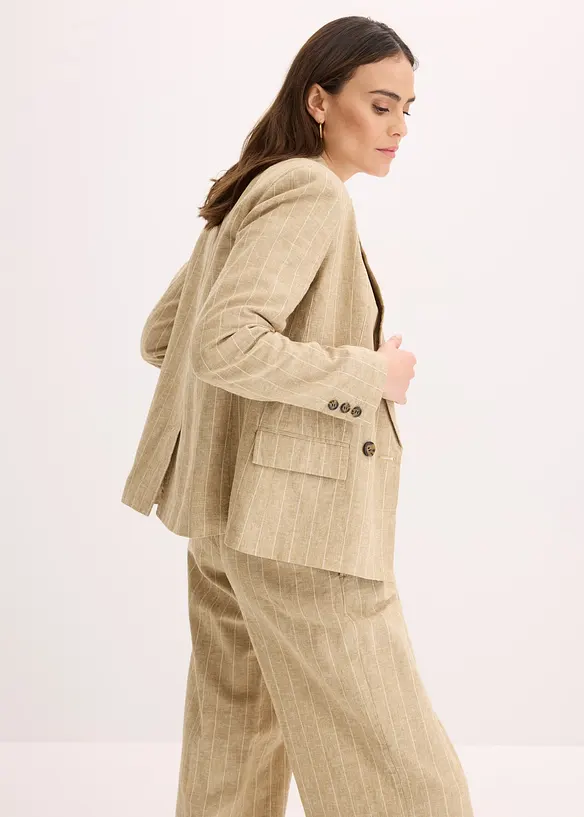 Blazer met linnen, bonprix