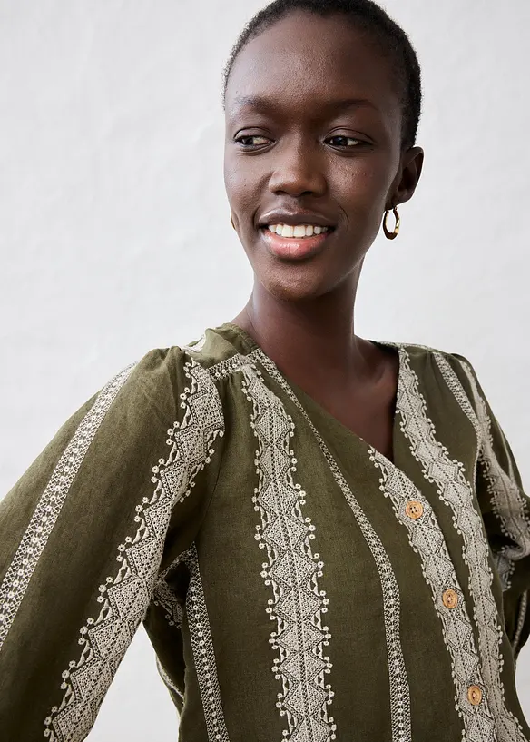 Linnen blouse, bonprix