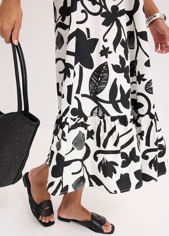 Midi jurk van puur biologisch katoen, bonprix