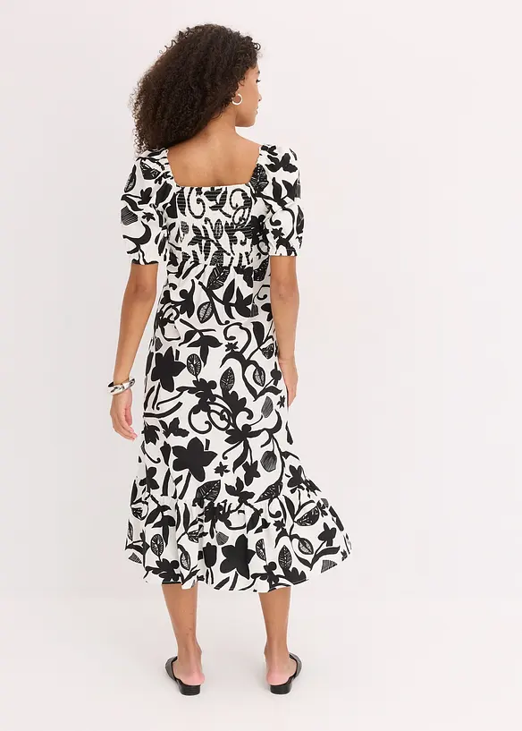 Midi jurk van puur biologisch katoen, bonprix