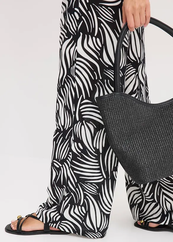 Palazzo broek met een comfortabele band, bonprix
