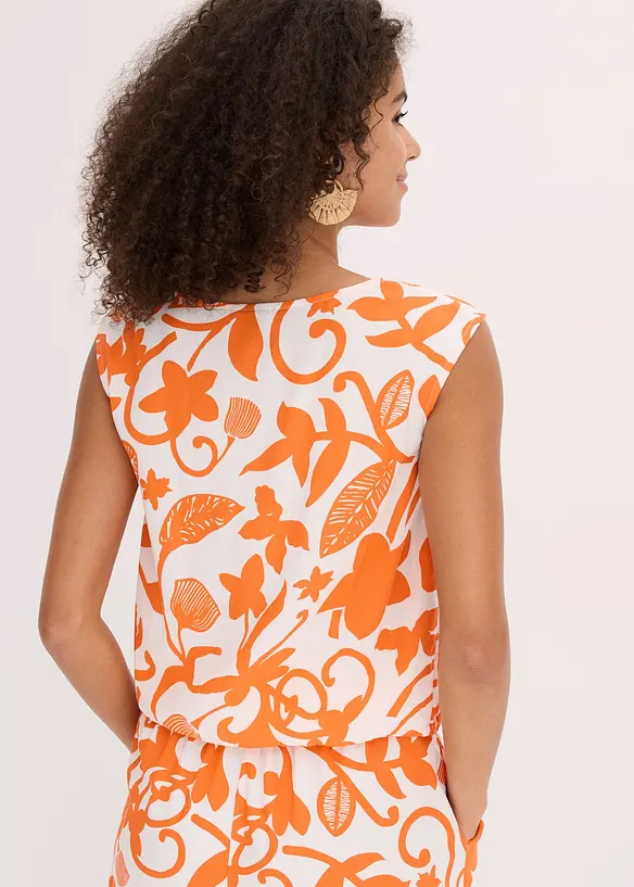 Korte blousetop van soepele viscose, bonprix