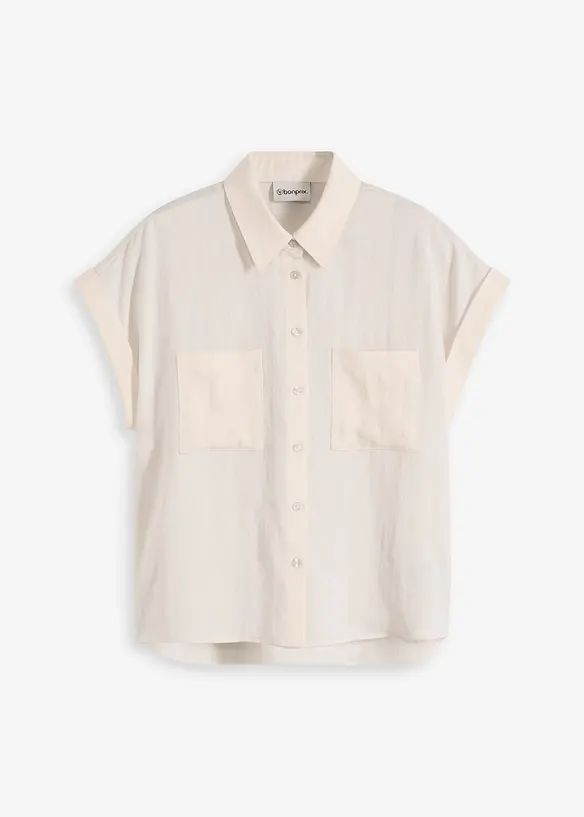 Overhemdblouse van een soepele Lyocellmix, bonprix