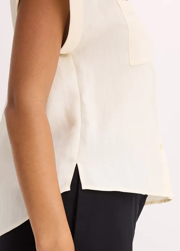 Overhemdblouse van een soepele Lyocellmix, bonprix