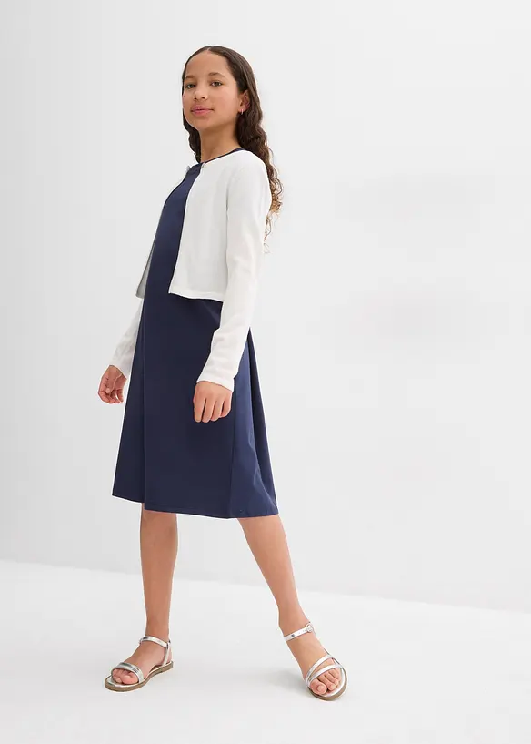 Jersey jurk van een elastisch katoenmix, bonprix