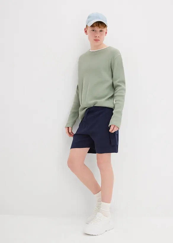 Sweat short van biologisch katoen, bonprix
