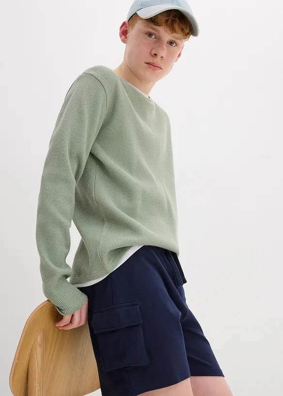 Sweat short van biologisch katoen, bonprix
