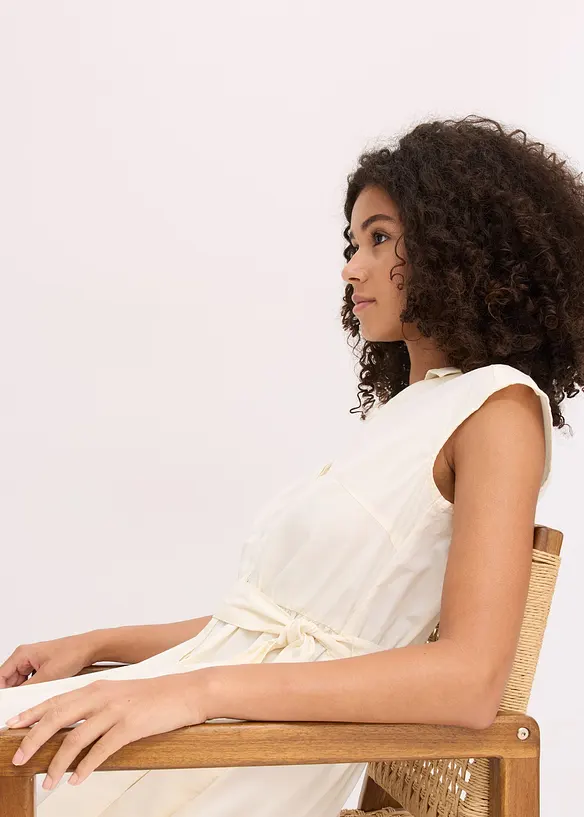 Jurk met strikceintuur, bonprix